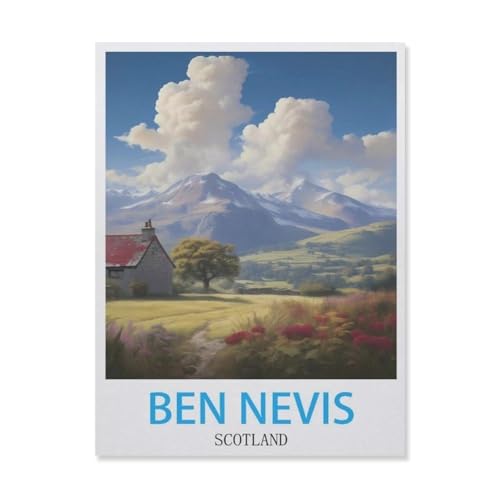 Papier Puzzle 1000 Stück，Ben Nevis Schottland，Erwachsene Kinder Spielzeug Dekompression Spiel（38x26cm）-G66 von YYNFHCBS