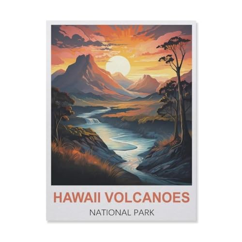 Papier Puzzle 1000 Stück，Hawaii Volcanoes Nationalpark，Puzzles Lernspielzeug Für Erwachsene Geburtstagsgeschenk（38x26cm）-B59 von YYNFHCBS