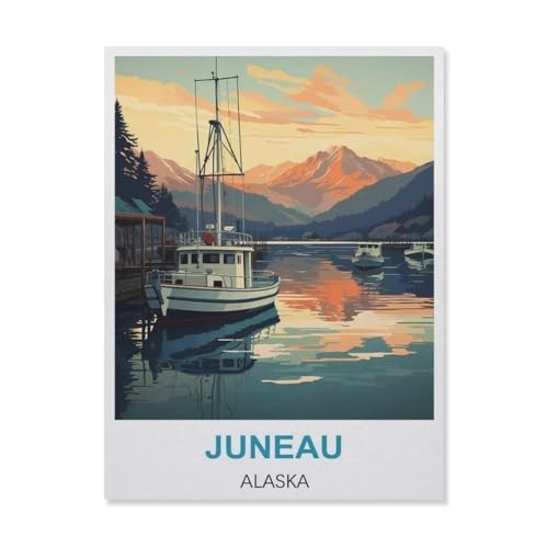 Papier Puzzle 1000 Stück，Juneau Alaska，Erwachsene Kinder Spielzeug Dekompression Spiel（50x70cm）-C25 von YYNFHCBS