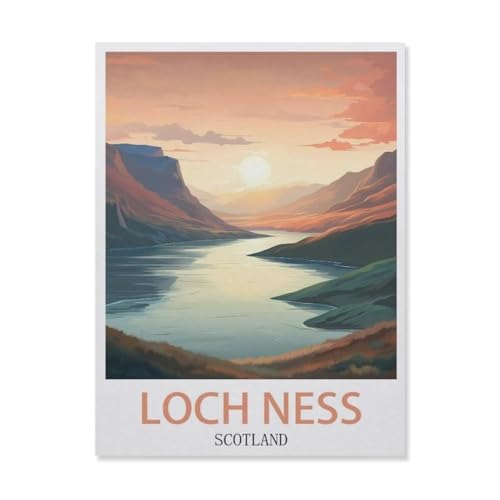Papier Puzzle 1000 Stück，Loch Ness Schottland，Lernspielzeug Für Erwachsene Geburtstagsgeschenk（38x26cm）-G65 von YYNFHCBS