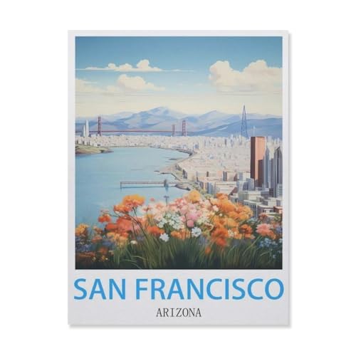 Papier Puzzle 1000 Stück，San Francisco Arizona，Puzzles Lernspielzeug Für Erwachsene Geburtstagsgeschenk（50x70cm）-F24 von YYNFHCBS