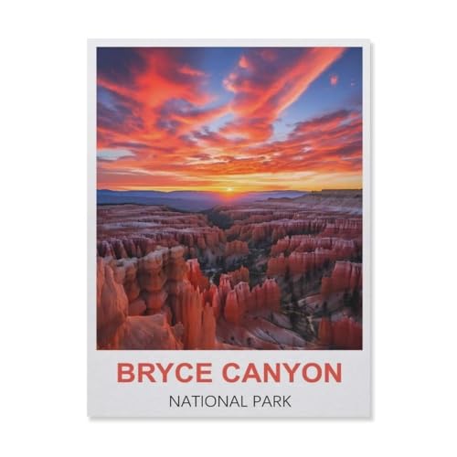 Papier Puzzle Puzzle 1000 Stück，Bryce Canyon Nationalpark，Puzzles Lernspielzeug Für Erwachsene Geburtstagsgeschenk Home Decoration（38x26cm）-A28 von YYNFHCBS