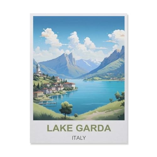 Papier Puzzle Puzzle 1000 Stück，Gardasee Italien，Puzzles Lernspielzeug Für Erwachsene Geburtstagsgeschenk Home Decoration（38x26cm）-D20 von YYNFHCBS