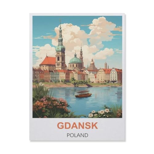Papier Puzzle Puzzle 1000 Stück，Gdansk Polen，Puzzles Lernspielzeug Für Erwachsene Geburtstagsgeschenk Home Decoration（38x26cm）-B74 von YYNFHCBS
