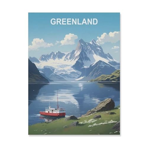 Papierpuzzle Puzzle 1000 Stück，Grönland，Lernspielzeug Für Erwachsene Geburtstagsgeschenk Dekoration（38x26cm）-A35 von YYNFHCBS