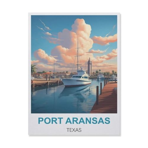 Port Aransas Texas，1000 Piece Puzzles Für Kid Adult Toy Geschenk DIY Game（38x26cm）-C92 von YYNFHCBS