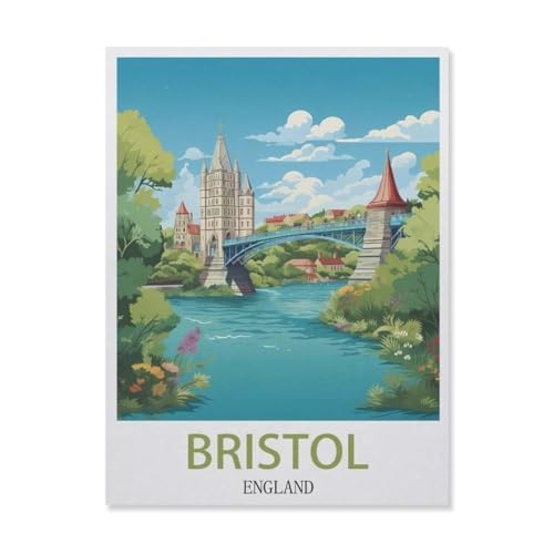 Puzzel Für Erwachsene Jigsaw Puzzle 1000，Bristol England，DIY Papp Puzzle Einzigartiges Geschenk（50x70cm）-G6 von YYNFHCBS
