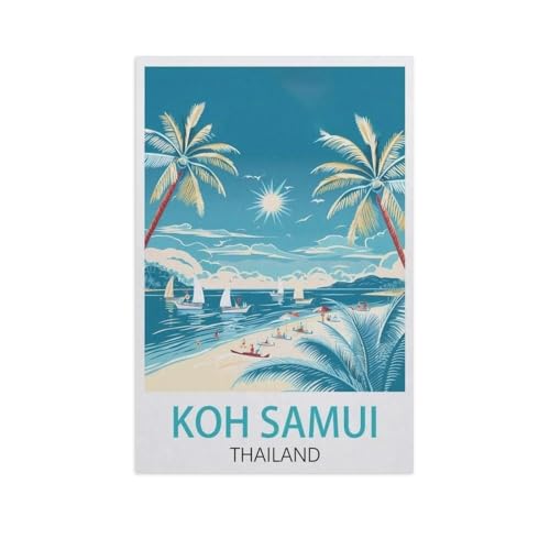 Puzzel Für Erwachsene Jigsaw Puzzle 1000，KOH Samui Thailand，DIY Papier Puzzle Einzigartiges Geschenk Wohnkultur Stil（38x26cm）-J83 von YYNFHCBS