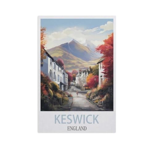 Puzzel Für Erwachsene Jigsaw Puzzle 1000，Keswick, England，DIY Papp Puzzle Einzigartiges Geschenk（38x26cm）-J1 von YYNFHCBS