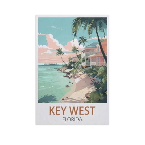 Puzzel Für Erwachsene Jigsaw Puzzle 1000，Key West Florida，DIY Papp Puzzle Einzigartiges Geschenk（38x26cm）-K47 von YYNFHCBS