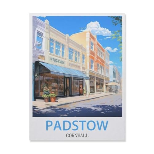 Puzzel Für Erwachsene Jigsaw Puzzle 1000，Padstow Cornwall，DIY Holz Puzzle Einzigartiges Geschenk Wohnkultur Stil（75x50cm）-G15 von YYNFHCBS