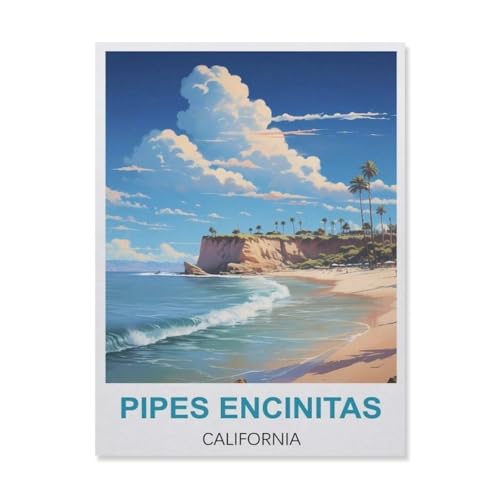 Puzzel Für Erwachsene Jigsaw Puzzle 1000，Pipes Encinitas Kalifornien，DIY Papier Puzzle Einzigartiges Geschenk Wohnkultur Stil（38x26cm）-B4 von YYNFHCBS
