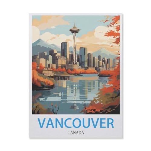 Puzzel Für Erwachsene Jigsaw Puzzle 1000，Vancouver Kanada，DIY Holz Puzzle Einzigartiges Geschenk Wohnkultur Stil（75x50cm）-F42 von YYNFHCBS