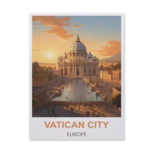 Puzzel Für Erwachsene Jigsaw Puzzle 1000，Vatikanstadt Europa，DIY Papier Puzzle Einzigartiges Geschenk Wohnkultur Stil（38x26cm）-C50 von YYNFHCBS