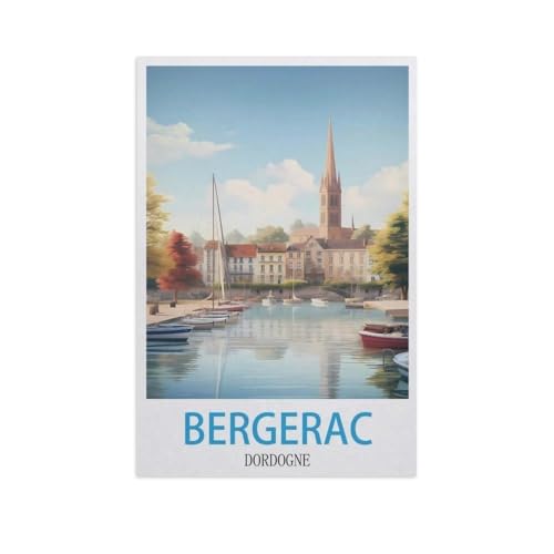 Puzzle，Bergerac Dordogne，Für Kinder Und Erwachsene Holz Personalisiertes Puzzle-Spaß-Spiel 1000pcs（75x50cm）-L92 von YYNFHCBS