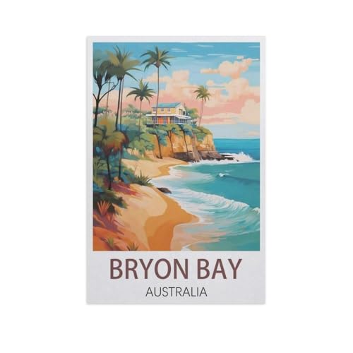 Puzzle，Byron Bay Australien，Für Kinder Und Erwachsene Holz Personalisiertes Puzzle-Spaß-Spiel 1000pcs（75x50cm）-K46 von YYNFHCBS