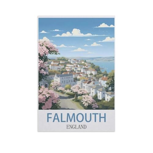 Puzzle，Falmouth, England，Für Kinder Und Erwachsene Holz Personalisiertes Puzzle-Spaß-Spiel 1000pcs（75x50cm）-I100 von YYNFHCBS