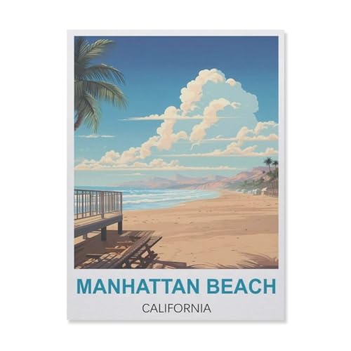Puzzle，Manhattan Beach Kalifornien，Für Kinder Und Erwachsene Papier Personalisiertes Puzzle-Spaß-Spiel 1000pcs（38x26cm）-B67 von YYNFHCBS