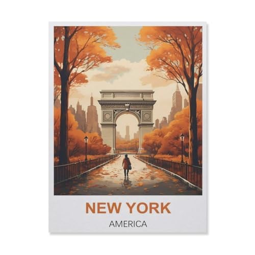 Puzzle，New Yorkamerika，Für Kinder Und Erwachsene Papier Personalisiertes Puzzle-Spaß-Spiel 1000pcs（50x70cm）-A21 von YYNFHCBS