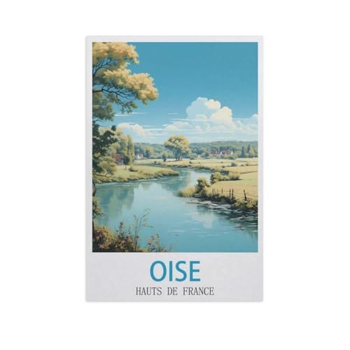 Puzzle，Oise Hauts-de-France，Für Kinder Und Erwachsene Holz Personalisiertes Puzzle-Spaß-Spiel 1000pcs（75x50cm）-M65 von YYNFHCBS