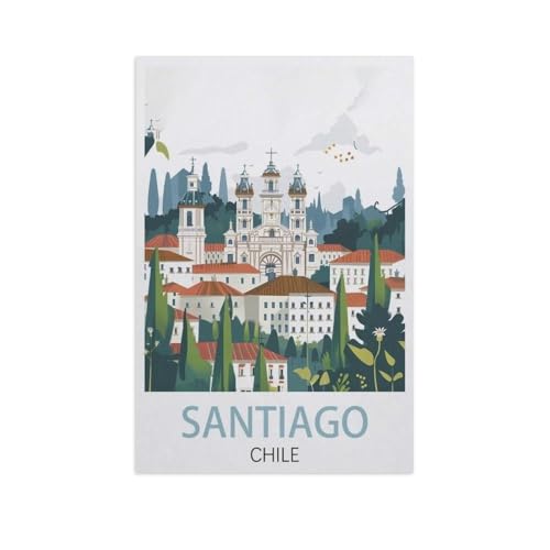 Puzzle，Santiago Chile，Für Kinder Und Erwachsene Holz Personalisiertes Puzzle-Spaß-Spiel 1000pcs（75x50cm）-J73 von YYNFHCBS