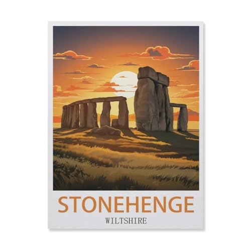 Puzzle，Stonehenge Wiltshire，Für Kinder Und Erwachsene Papier Personalisiertes Puzzle-Spaß-Spiel 1000pcs（38x26cm）-G5 von YYNFHCBS