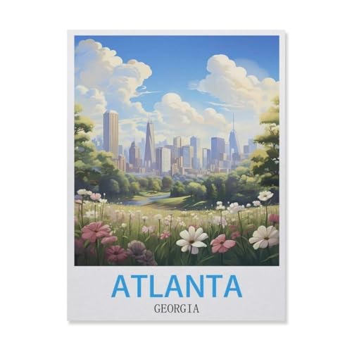 Puzzle 1000 Stück，Atlanta Georgia，Papier Adult Toys Dekompression Spiel（38x26cm）-E48 von YYNFHCBS