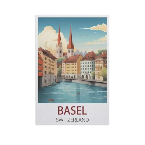 Puzzle 1000 Stück，Basel Schweiz，Papier Kinderspielzeug Dekompression Spiel（50x70cm）-K29 von YYNFHCBS