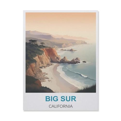 Puzzle 1000 Stück，Big Sur Kalifornien，Für Papier Erwachsene Spielzeug Dekompression Spiel（50x70cm）-D8 von YYNFHCBS
