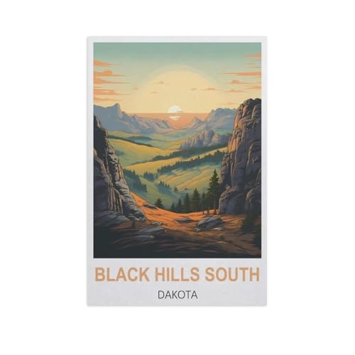 Puzzle 1000 Stück，Black Hills, South Dakota，Papier Kinderspielzeug Dekompression Spiel（38x26cm）-H37 von YYNFHCBS