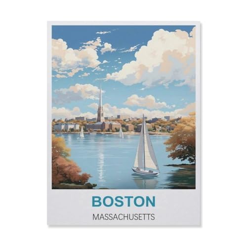 Puzzle 1000 Stück，Boston Massachusetts，Für Papier Erwachsene Spielzeug Dekompression Spiel（50x70cm）-C35 von YYNFHCBS