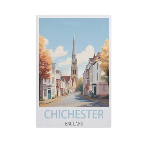 Puzzle 1000 Stück，Chichester, England，Klassische Puzzle 3D Puzzle DIY Kit Papier Spielzeug Einzigartiges Geschenk Wohnkultur（38x26cm）-J20 von YYNFHCBS