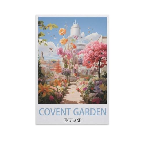 Puzzle 1000 Stück，Covent Garden, England，Papier Adult Toys Dekompression Spiel（38x26cm）-I89 von YYNFHCBS