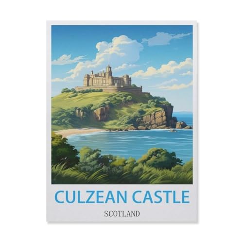 Puzzle 1000 Stück，Culzean Castle Schottland，Papier Adult Toys Dekompression Spiel（38x26cm）-G70 von YYNFHCBS