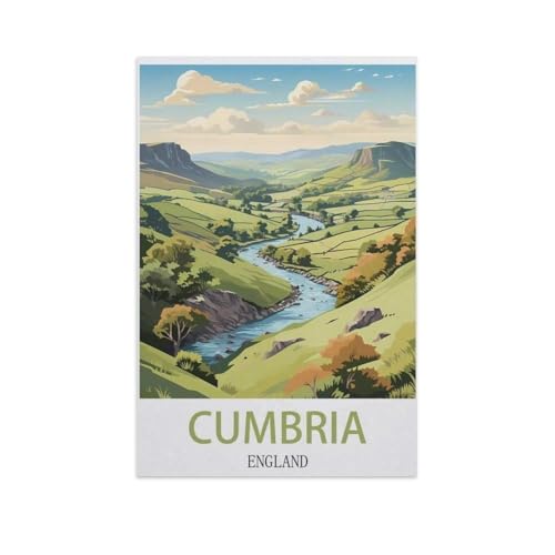 Puzzle 1000 Stück，Cumbria, England，Papier Adult Toys Dekompression Spiel（38x26cm）-I16 von YYNFHCBS