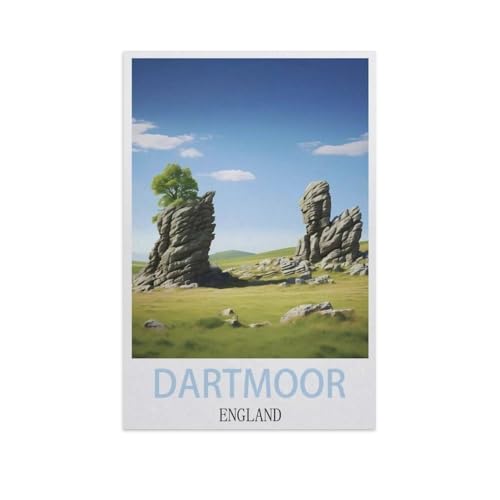 Puzzle 1000 Stück，Dartmoor, England，Für Holz Erwachsene Spielzeug Dekompression Spiel（75x50cm）-I95 von YYNFHCBS