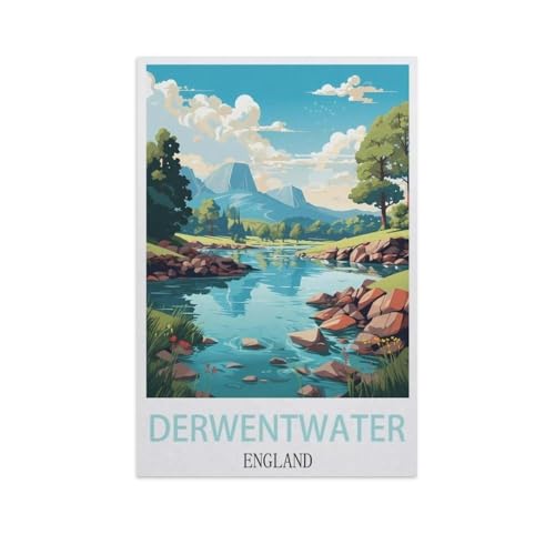 Puzzle 1000 Stück，Derwentwater, England，Klassische Puzzle 3D Puzzle DIY Kit Papier Spielzeug Einzigartiges Geschenk Wohnkultur（50x70cm）-I47 von YYNFHCBS