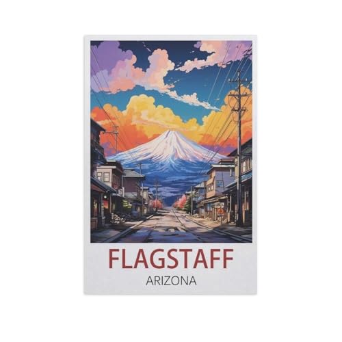 Puzzle 1000 Stück，Flagstaff Arizona，Holz Kinderspielzeug Dekompression Spiel（75x50cm）-L2 von YYNFHCBS
