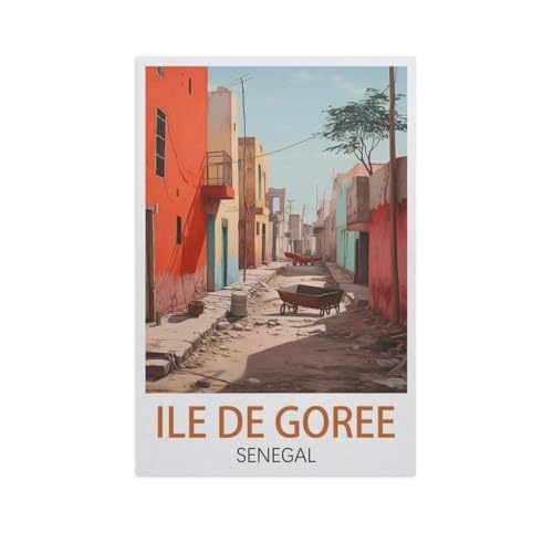 Puzzle 1000 Stück，ILE De Goree Senegal，Für Holz Erwachsene Spielzeug Dekompression Spiel（75x50cm）-K41 von YYNFHCBS