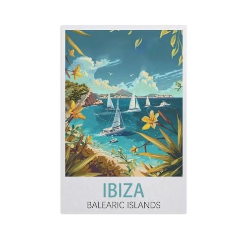 Puzzle 1000 Stück，Ibiza Balearen，Klassische Puzzle 3D Puzzle DIY Kit Papier Spielzeug Einzigartiges Geschenk Wohnkultur（50x70cm）-J93 von YYNFHCBS