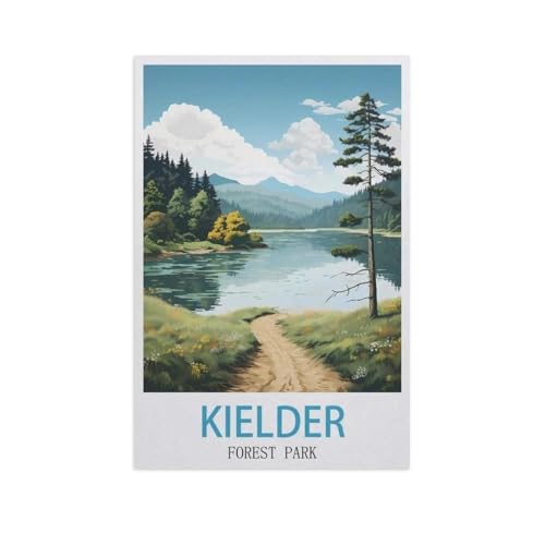 Puzzle 1000 Stück，Kielder Forest Park，Klassische Puzzle 3D Puzzle DIY Kit Papier Spielzeug Einzigartiges Geschenk Wohnkultur（38x26cm）-L39 von YYNFHCBS
