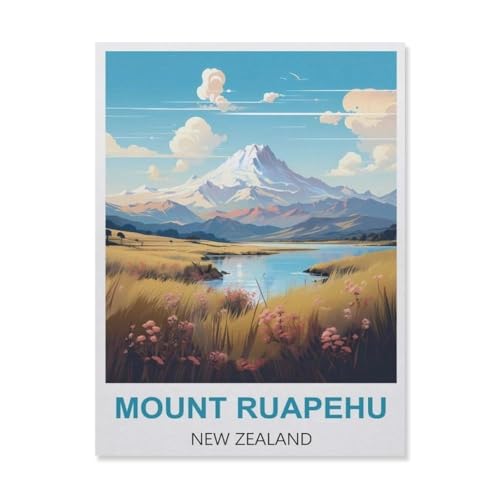 Puzzle 1000 Stück，Mount Ruapehu Neuseeland，Papier Kinderspielzeug Dekompression Spiel（38x26cm）-A4 von YYNFHCBS