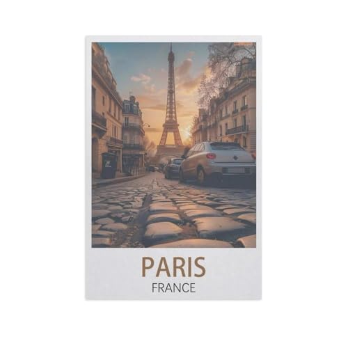 Puzzle 1000 Stück，Paris Frankreich，Papier Adult Toys Dekompression Spiel（38x26cm）-J62 von YYNFHCBS