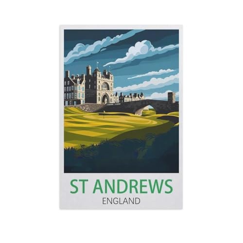 Puzzle 1000 Stück，St. Andrews England，Für Papier Erwachsene Spielzeug Dekompression Spiel（38x26cm）-J68 von YYNFHCBS
