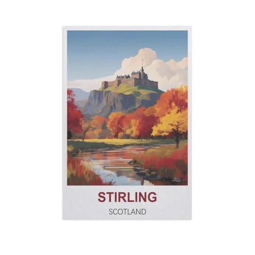 Puzzle 1000 Stück，Stirling, Schottland，Papier Adult Toys Dekompression Spiel（38x26cm）-H43 von YYNFHCBS