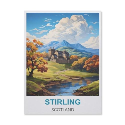 Puzzle 1000 Stück，Stirling Schottland，Für Papier Erwachsene Spielzeug Dekompression Spiel（38x26cm）-D81 von YYNFHCBS