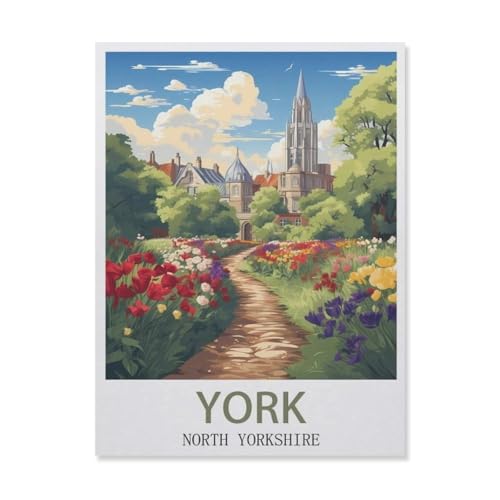 Puzzle 1000 Stück，York North Yorkshire，Papier Kinderspielzeug Dekompression Spiel（38x26cm）-G64 von YYNFHCBS