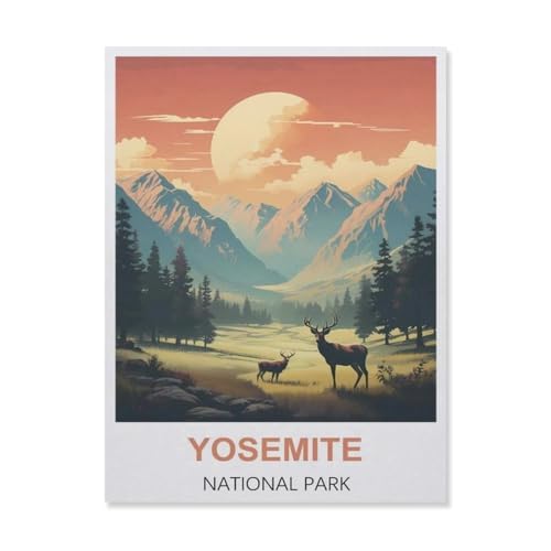 Puzzle 1000 Stück，Yosemite Nationalpark，Holz Kinderspielzeug Dekompression Spiel（75x50cm）-C96 von YYNFHCBS