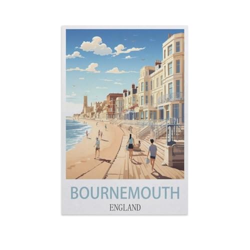 Puzzle 1000 Teile，Bournemouth, England，Papier Kinder Wiedergeboren Dekompressionsspiel（50x70cm）-I99 von YYNFHCBS