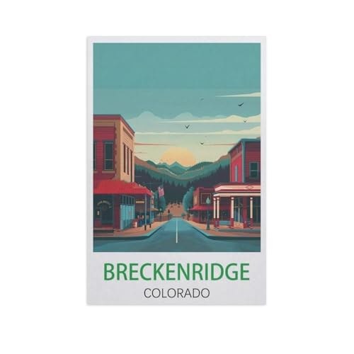 Puzzle 1000 Teile，Breckenridge Colorado，Papier Kinder Wiedergeboren Dekompressionsspiel（38x26cm）-J72 von YYNFHCBS